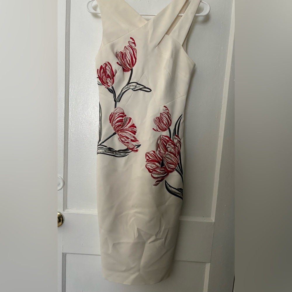 Karen Millen ivory cocktail dress, size 4 - Picture 4 of 14